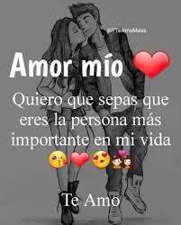 Maybe you would like to learn more about one of these? Fraces De Amor Amor Mio Te Amo Facebook