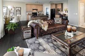 So long as you have a blue/gray, you can have a strong contrast which highlights both the cabinets and the floor colour. 22 Gorgeous Brown And Gray Living Room Designs Home Design Lover