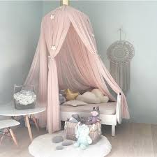 Beautiful Hanging Round Dome Bed Canopy Mosquito Net 240cm Girls Bed Canopy Baby Crib Canopy Kids Bed Canopy