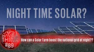 When sunlight hits the panels, semiconductors inside the solar panels are activated to produce usable electricity. Solar Farm Grid Boost At Night How Do They Do That Youtube
