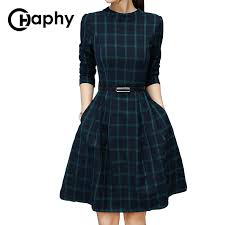 Cheap Plaid Dress Buy Quality Dress Plus Directly From China Plus Dress Suppliers A Line Green Plaid Dress 2 Green Plaid Dress Plaid Blouse Women Plaid Dress