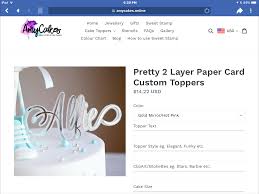 Pin By Gwen Carol On Toppers With Images Custom Topper Place Card Holders Pink Color