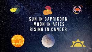 The cancer rising mindset cancer risings are ruled by the moon, which sets them apart from most of the zodiac because the moon is not a planet. Capricorn Sun Aries Moon Cancer Rising Sun Moon Rising Combinations Youtube