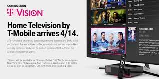 T Mobile Enters Television Market In Eight Cities With Pricey Tvision Home Promising Bs Free Tv Tv Services Internet Tv Tmobile