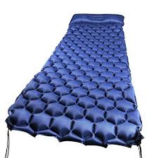 Weinas Sleeping Pad Ultralight Compact Camping Backpacking Air Pad With Pillow Inflatable Sleeping Mat Portable Hiking Mattress Blue Blue Review Camping Sleeping Pad Comfortable Camping Camping Mat