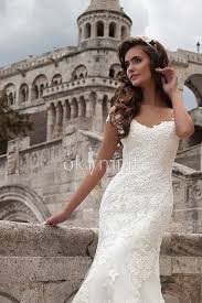 Abito Da Sposa Sirena Pizzo Schiena Tulle Scollo A V Okmi It