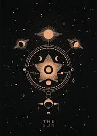 The sun tarot card poster. The Sun Tarot Card Gold Poster By Tarikrami Displate