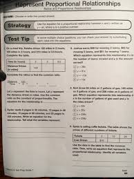 If x and y are proportion, then y = k x, where k is constant. Epresent Proportional Relationships Ratios And Chegg Com