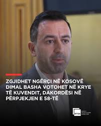 Pas 58 seancash, Kuvendi i Kosovës ka zgjedhur Dimal Bashën si kryetar të  institucionit legjislativ, duke i dhënë fund ngërçit të krijuar prej muajit  prill. 73 deputetë votuan pro Bashës, 30 kundër