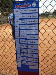Great Visual For T Ball Players To See Batting Order