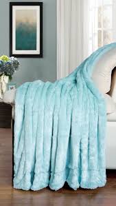 Double Sided Faux Fur Oversized Throws Throw Blanket Lightblue Light Blue Blanket Sky Blue Throw Blanket Couch Throw Blanket