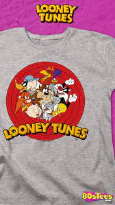 This Womens Looney Tunes Shirt Features The Iconic Characters Bugs Bunny Porky Pig Yosemite Sam Daffy Duck Elmer Fu Looney Tunes It Cast Comedy Short Films
