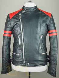 Black And Red Leather Motorcycle Jacket Vintage Black Red Leather Cafe Racer Biker Jacket Image Two Cafe Racer Clothing Vintage Leather Jacket Jacket Images