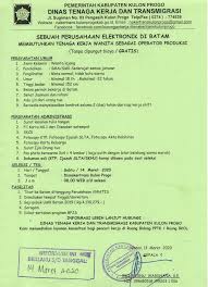 Berbagai lowongan kerja surabaya kini tersedia. Disnakertrans Lowongan Kerja Wanita Di Batam