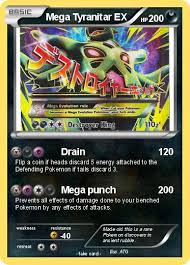 Jump to navigationjump to search. Pokemon Mega Tyranitar Ex 4