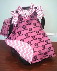 Raiders Pink Car Seat Canopy Car Seats Raiders Baby Baby Car Seats