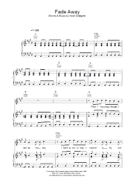 My first score, faded for beginners! Oasis Fade Away Sheet Music Download Printable Pdf Rock Music Score For Guitar Tab 32619