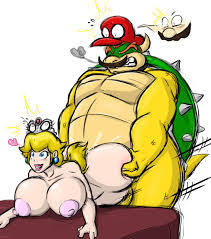 Rule34 - If it exists, there is porn of it / shinysteel, bowser, cappy  (mario), koopa, mario, princess peach, tiara (mario) / 4439968