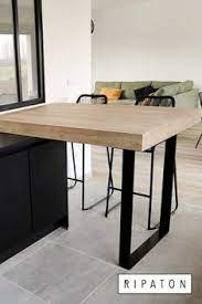 plan snack avec pieds ripaton table haute cuisine plan cuisine idee deco cuisine