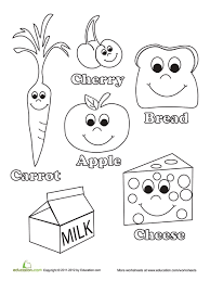 After all, a healthy dog means a long and happy life together. Healthy Food Coloring Page Pdf