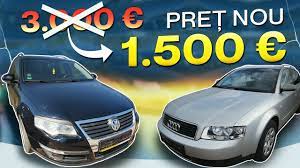 Pretul din targ este oricum cu minimum 5% sub pretul din germania, insa la negociere. Preturi Reduse La Masinile Din Germania Sub 1500 Euro Youtube