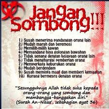 Jangan Sombong Kutipan Muslim Motivasi Kutipan Rohani