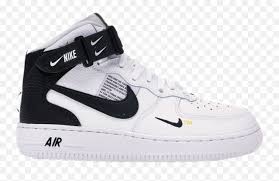 ✓ free for commercial use ✓ high quality images. Shoes Sneakers Nike Baddie Outfit Air Force 1 Mid Black And White Png Nike Swoosh Transparent Background Free Transparent Png Images Pngaaa Com