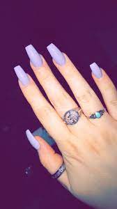 2) pretty in pink silver sparkle. Light Purple Coffin Nails With Design Nail And Manicure Trends