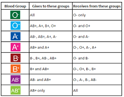 Inquisitive Blood Type Chart Donor And Recipient Blood Type