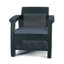 Berard All Weather Outdoor Patio Chair With Cushion With Images Outdoor Patio Chairs Lounge Chair Outdoor Plastic Patio Furniture