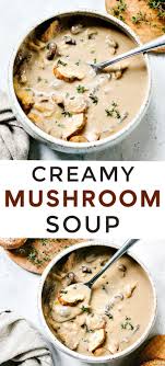 Homemade Cream Of Mushroom Soup Homemade Soup Recipe Cream Soup Recipes Mushroom Soup Recipes