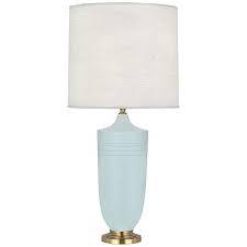 Check spelling or type a new query. Michael Berman Hadrian Brass And Sky Blue Ceramic Table Lamp 19d24 Lamps Plus