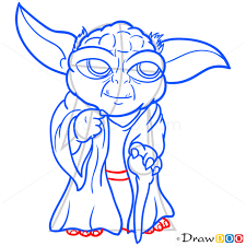 How To Draw Yoda Chibi Star Wars Star Wars Art Drawings Star Wars Drawings Yoda Drawing