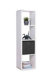 Regal In Glanz Weiss 4 Facher Abgerundete Ecken Und Hochglanz Kante Masse B H T Ca 38x142x33 Cm Amazon De Kuche Haush Regal Diy Raumteiler Schliessfacher