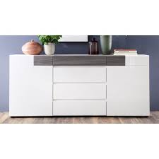 Sideboard mit geringer tiefe 30 cm 35 cm flexible deinen wohnraum gestalten wenig platz im wohnzimmer ein sideboard 30 cm.sideboard kommode faro in weiß / grau hochglanz. Sideboard Tokyo Hochglanz Weiss Mit Sardegna Grau Kommode 185 Cm 439 99