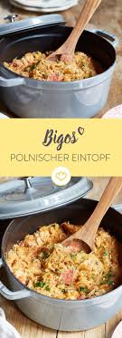 Bigos Original Polnischer Sauerkrauteintopf Mit Kabanossi Rezept Sauerkraut Eintopf Sauerkraut Polnische Gerichte