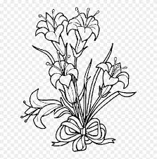 Add a few drops of food coloring. Lily Clipart Black And White Easter Lily Coloring Pages Png Download 1198280 Pinclipart