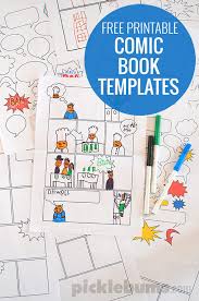 You can change the color theme and fonts or even add new graphics or illustrations. Free Printable Comic Book Templates Picklebums