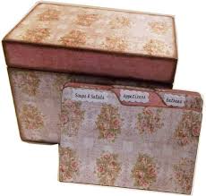 Wood Recipe Box Tab Divider Set Holds 4x6 Cards By Giftsandtalents Recipe Box Tabs Recipe Box Recipe Cards