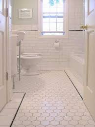 Bathroom Tour From Bungalow Tile White Subway Tile Bathroom White Bathroom Inspiration Bathroom Flooring