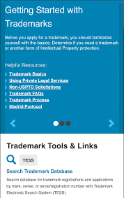 United States Patent And Trademark Office Trademark Site Learn About Trademarks Apply For Them Search For Existing Trademarks T How To Apply Learning