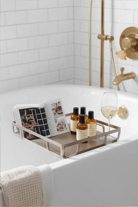 what can i use for a bath tray alternative shown beside or across a bathtub