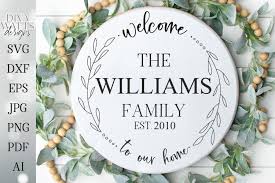It is a simple svg file editor which can be used for basic vector graphic designing. Last Name Wreath Family Last Name Svg Dxf 627713 Svgs Design Bundles