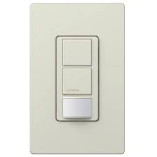 Lutron Maestro Dual Circuit Motion Sensor Switch 6 Amp Single Pole Light Almond Ms Ops6 Ddv La The Home Depot