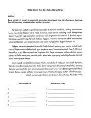 For more information and source, see on this link : Kata Nama Am Dan Kata Nama Khas Doc Kata Nama Am Dan Kata Nama Khas Latihan Baca Petikan Di Bawah Dengan Teliti Kemudian Kenal Pasti Lima Kara Nama Am Course Hero