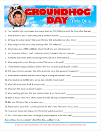 Valentine's day for the love of knowledge. Groundhog Day Movie Trivia Quiz Flanders Family Homelife