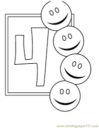 Funny numbers coloring page : Numbers 4 Coloring Pages 7 Com Coloring Page For Kids Free Numbers Printable Coloring Pages Online For Kids Coloringpages101 Com Coloring Pages For Kids