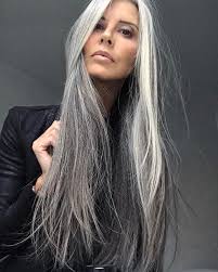 Image Result For How To Decide To Let Gray Hair Grow Out Stylishly In 2016 Long Gray Hair Long Hair Styles Grey Ombre Hair