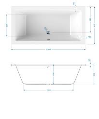 Durch die sechseckige form eignet sich die repabad badewanne alicante für verschiedenste einbaumöglichkeiten. Uppige Duo Wanne Modern Square 2 200 X 90 Cm Calmwaters