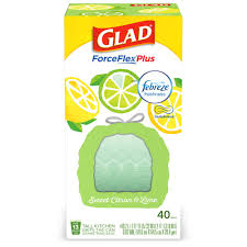 Handle daily kitchen and household demand with glad's 13 gallon tall garbage bag in a febreze mediterranean lavender scent. Glad Forceflexplus Tall Kitchen Drawstring Trash Bags 13 Gallon Trash Bag Febreze Sweet Citron Lime 40 Count Glad 13 Gallon 40 Count Delivery Cornershop By Uber